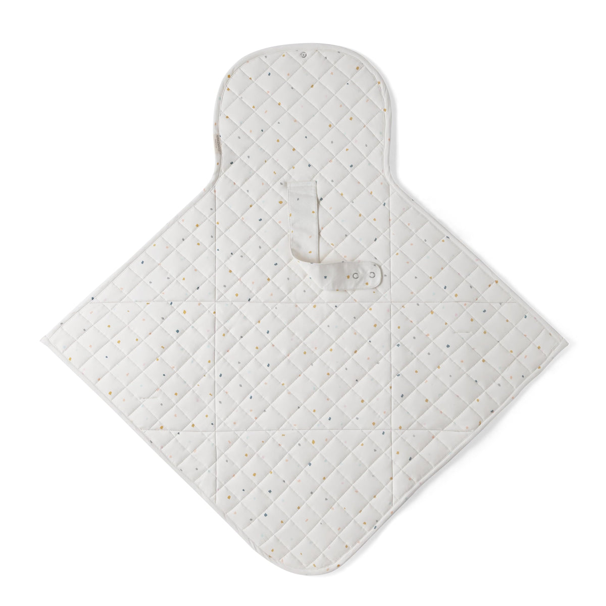 Makemake Organics Organic Portable Changing Pad GOTS Certified Organic Cotton Fill Portable Diaper Changing Mat Diaper Clutch Changing Station Kit Compact Travel Pad (33"x34", Dotty)