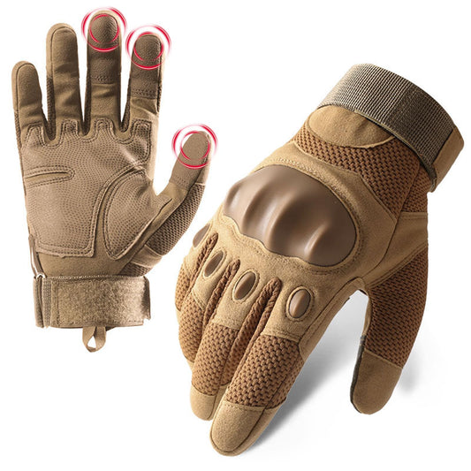 IOAGSVW Guantes de Moto Pantalla Táctil, Antideslizantes de Guantes Tácticos para Hombres, Protección de Nudillos y Dedos Táctiles, para Ciclismo, Motocicleta, Escalada, Senderismo (marrón, X-Large)