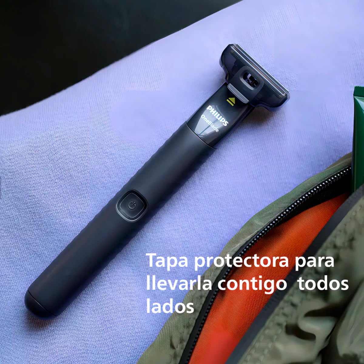 Philips Afeitadora Oneblade 2 Peines Recortadores Extraibles Y Cargador mod. Qp1424/10