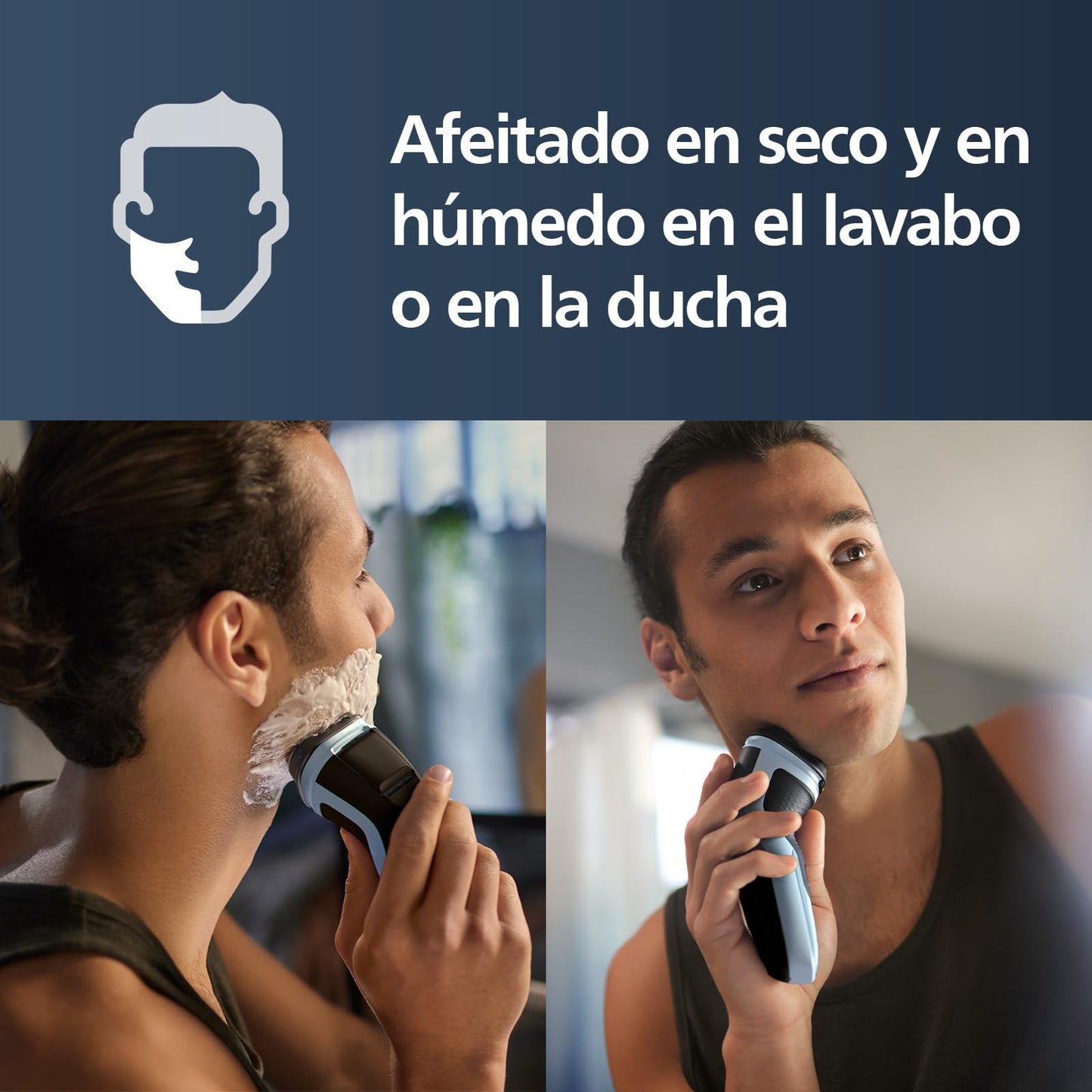 Afeitadora Eléctrica Philips Series 3000X Uso en Seco y Húmedo Anticorrosión