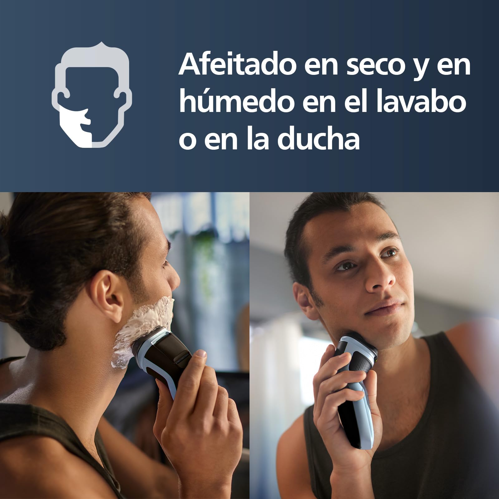 Afeitadora Eléctrica Philips Series 3000X Uso en Seco y Húmedo Anticorrosión