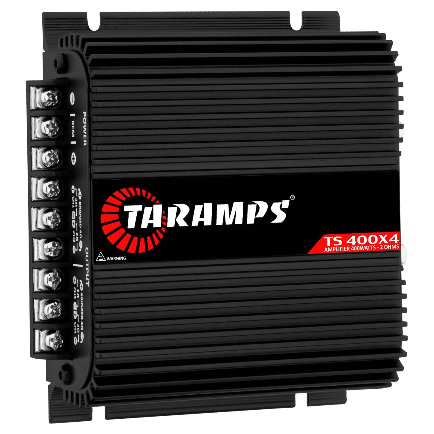 Amplificador de Audio para Coche Taramps TS 400x4 Negro Entrada Automática 400 Vatios RMS Rango Completo Multicanal