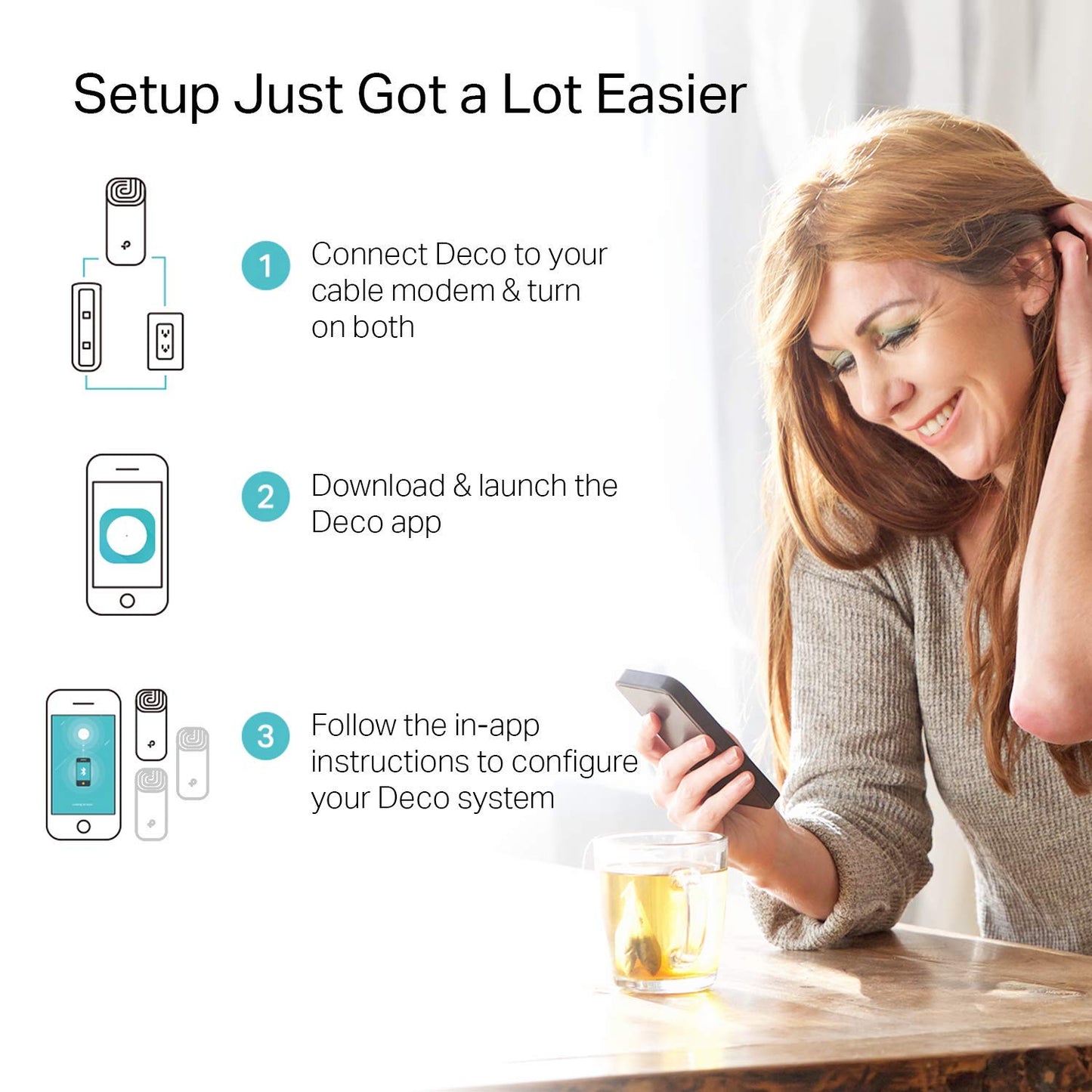 TP-Link Deco Sistema WiFi Mesh (o en malla) para todo el hogar: alcanza hasta 867 Mbps, itinerancia sin interrupciones, cobertura de hasta 2,000 pies. Funciona con Alexa (Deco M4 1 Pack)
