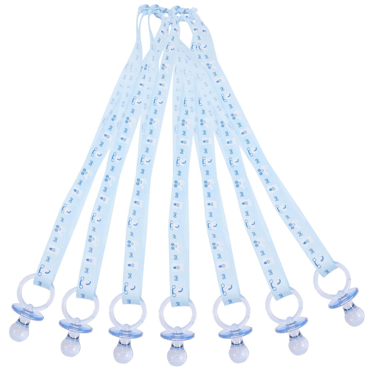 Gadpiparty Regalos De Niña 20Pcs Baby Shower Chupetes Acrílico Chupete Fiesta Favores Encanto Chupete Collares Chupetes De Plástico Para Niñas Niños Baby Shower Fiesta Decoraciones, Azul