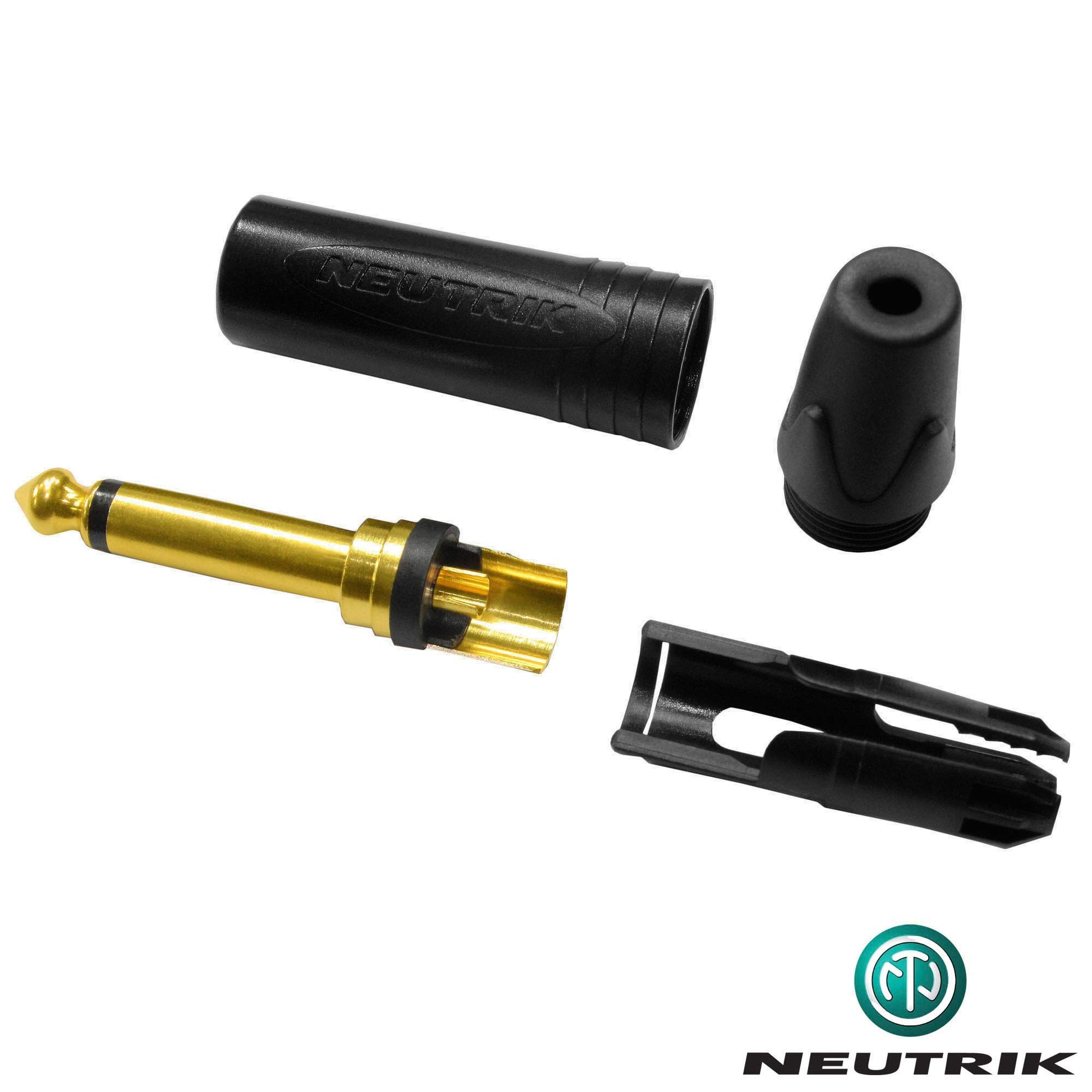 Cable de Instrumento Gotham GAC-1 Ultra Pro 12 Pies Premium Neutrik Gold recto a ángulo para Guitarra Baja
