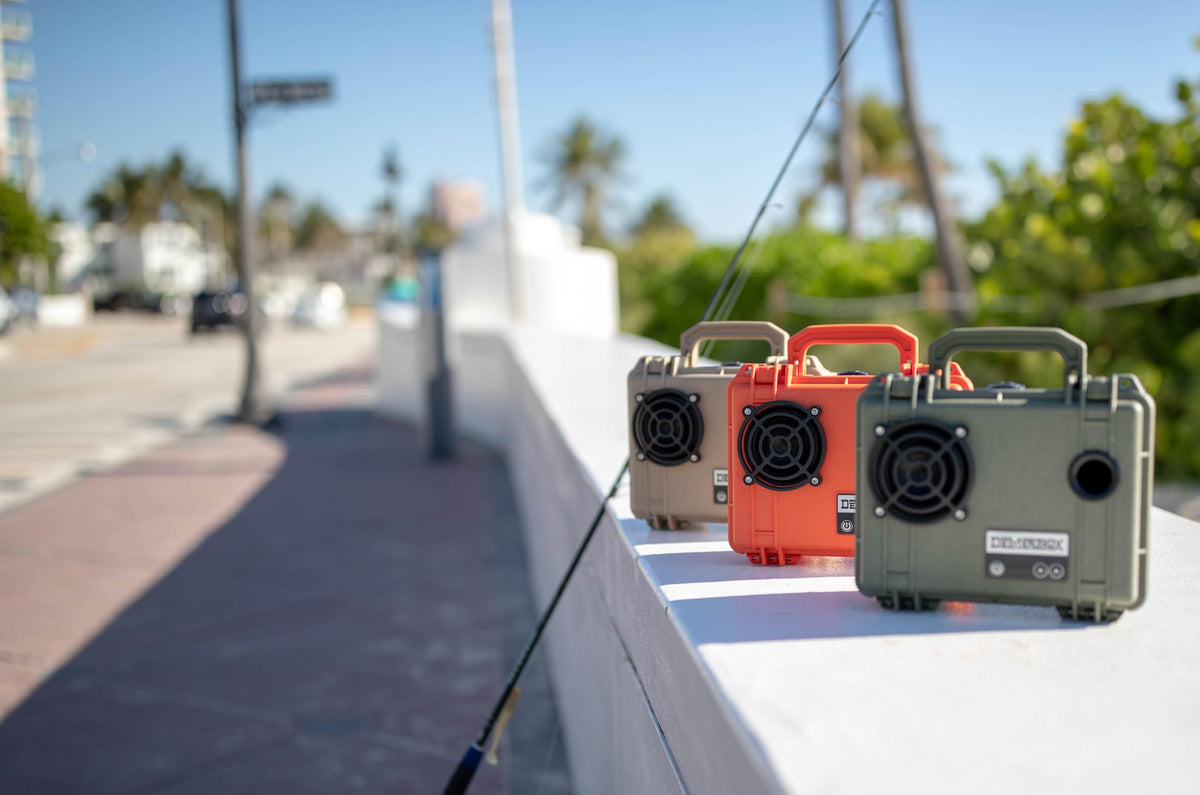 Altavoces Bluetooth Portátiles DemerBox Verde Impermeables con Sonido Fuerte y Graves Profundos para Exteriores