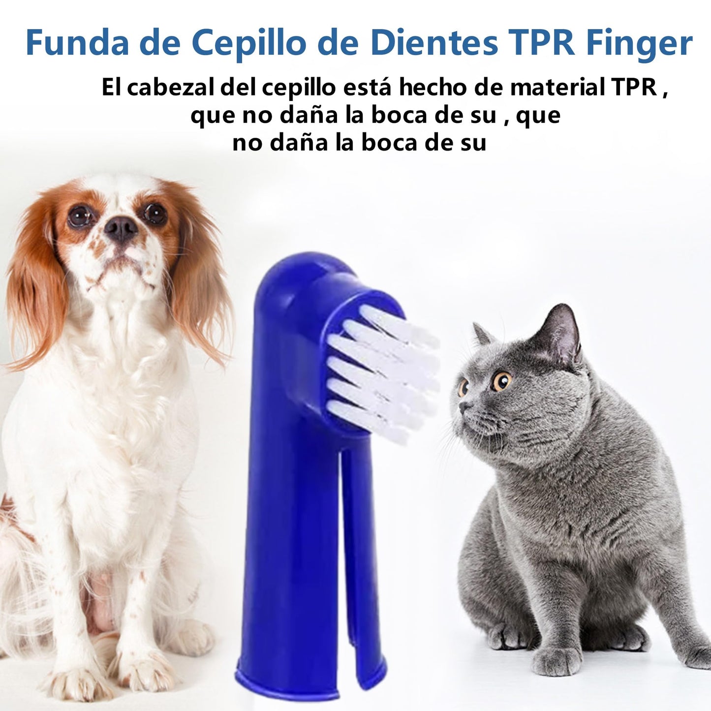Cepillo Dientes para Perros Kit de Limpieza Sabor a Carne Res para Control de Sarro y Placa