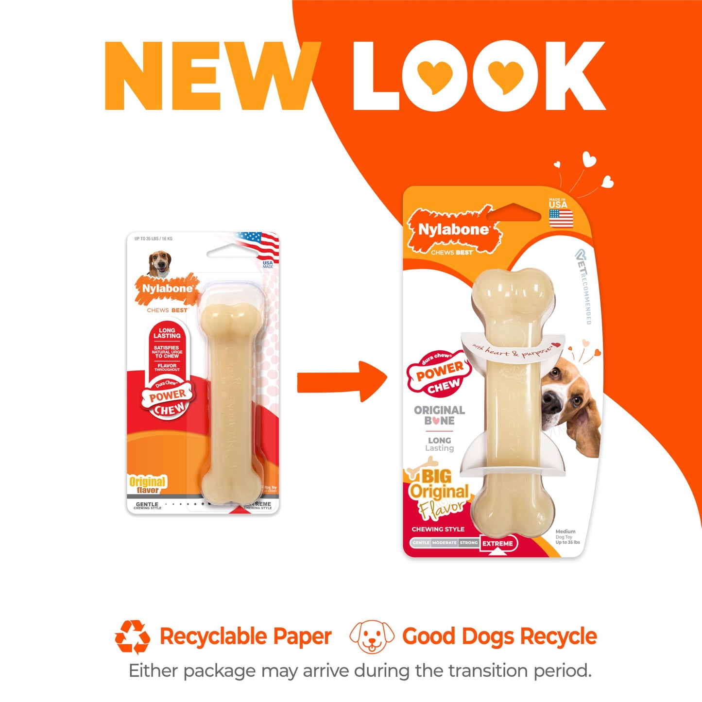 Juguete Masticable Nylabone Dura Chew Sabor Original para Perros Gigantes