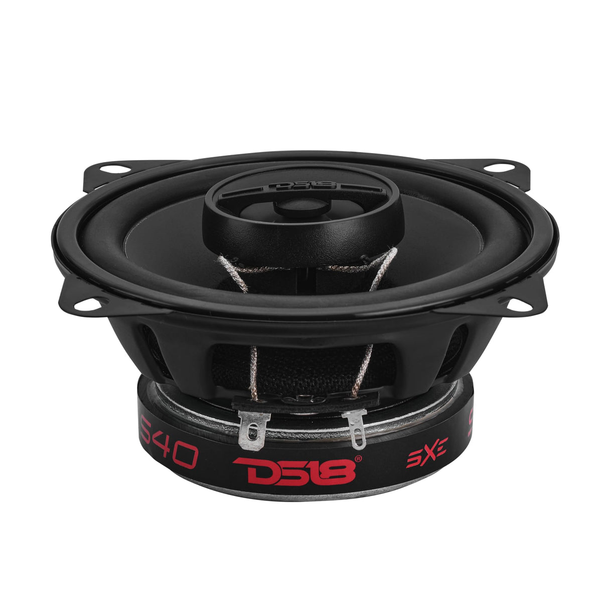 Altavoces Coaxiales DS18 Negro Mate 4 Pulgadas 120W para Coche