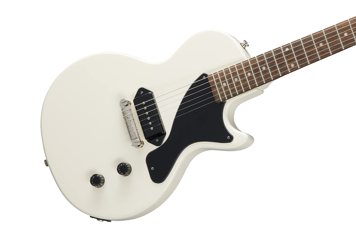 Epiphone Paquete de Guitarra Eléctrica Les Paul Junior Billie Joe Armstrong Blanco Clásico