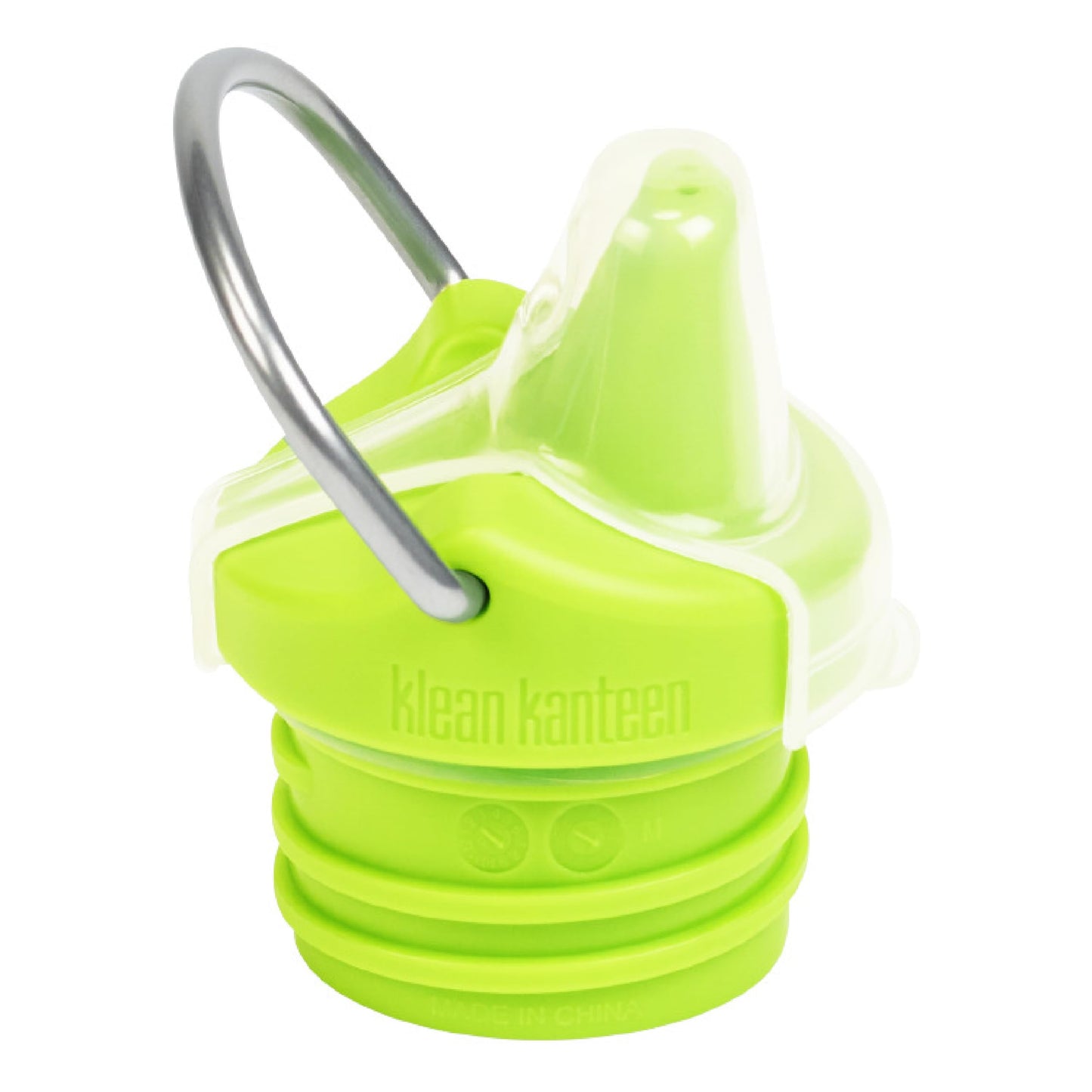 Klean Kanteen - Tapa de repuesto para botella de agua para niños, fácil de limpiar, ideal para actividades al aire última intervensión, última intervensión de BPA, verde