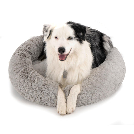 Cama para Perro Hills Gris Tipo Dona Anti Estrés Large