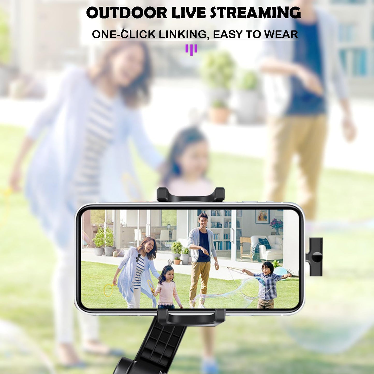 IEKK - 2 micrófonos inalámbricos Lavalier para iPhone, iPad - Mini micrófonos inalámbricos con clip de calidad de sonido cristalina para grabación, transmisión en vivo, Vlog (rosa-Android)
