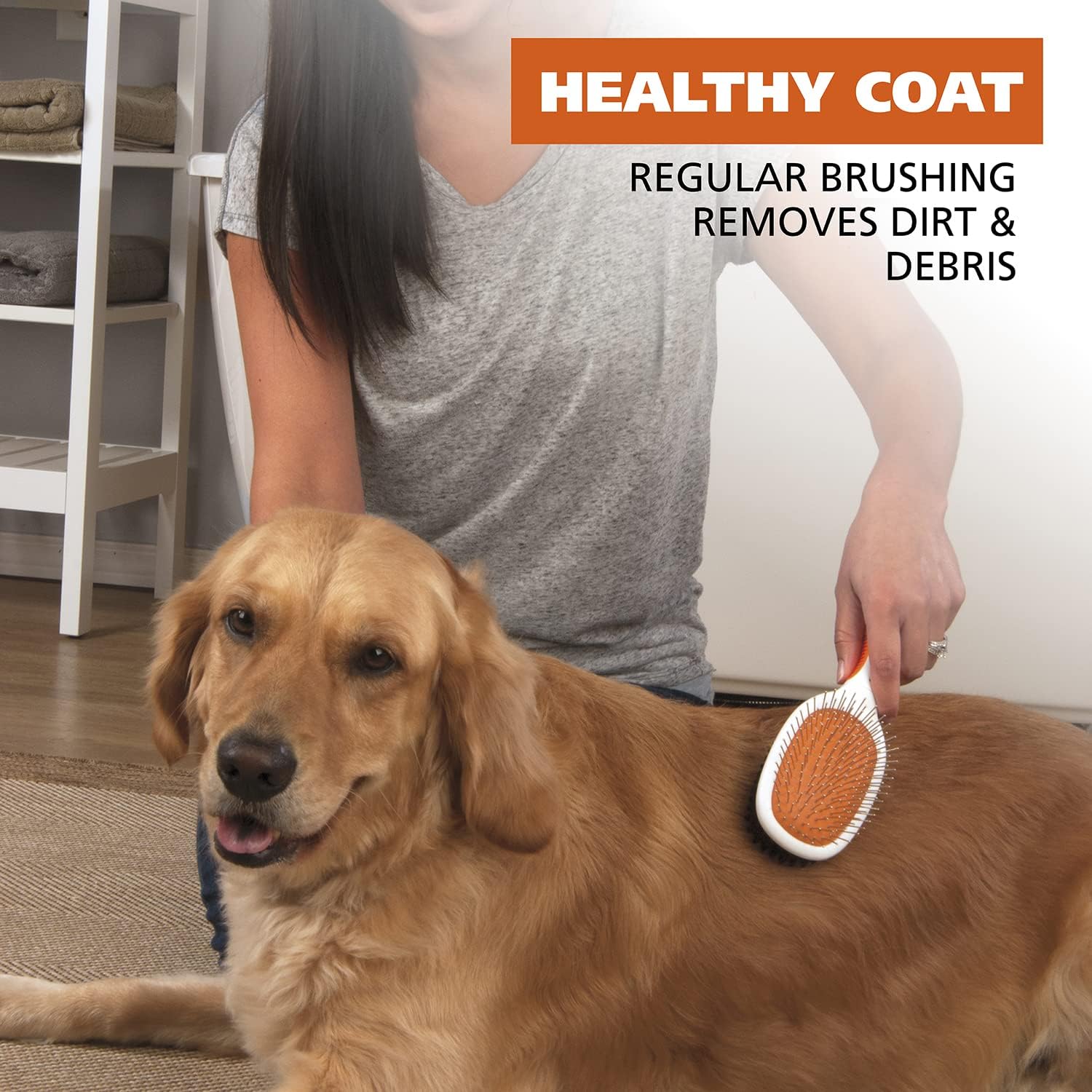 Cepillo de Cerdas Doble Cara Wahl para Mascotas Diseño Patentado Pin Apilado