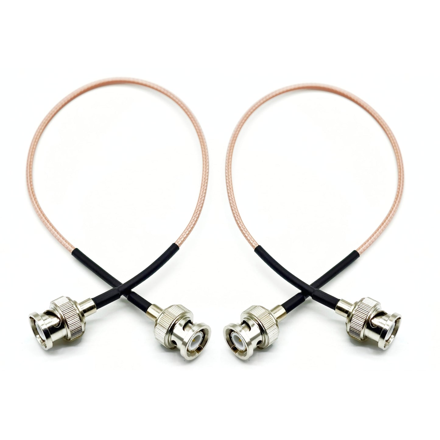JXCN-PXTR RG316 BNC macho a macho Cable de 1 pies, 2 unidades