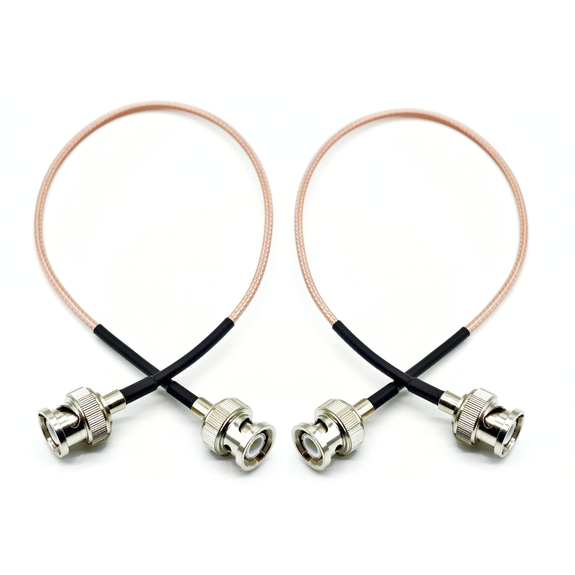 JXCN-PXTR RG316 BNC macho a macho Cable de 1 pies, 2 unidades