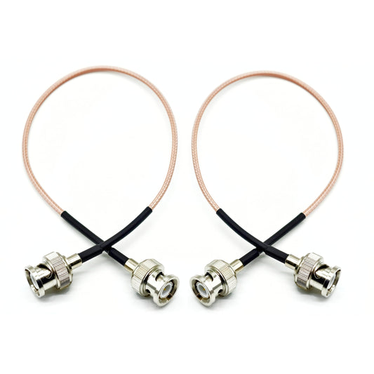 JXCN-PXTR RG316 BNC macho a macho Cable de 1 pies, 2 unidades