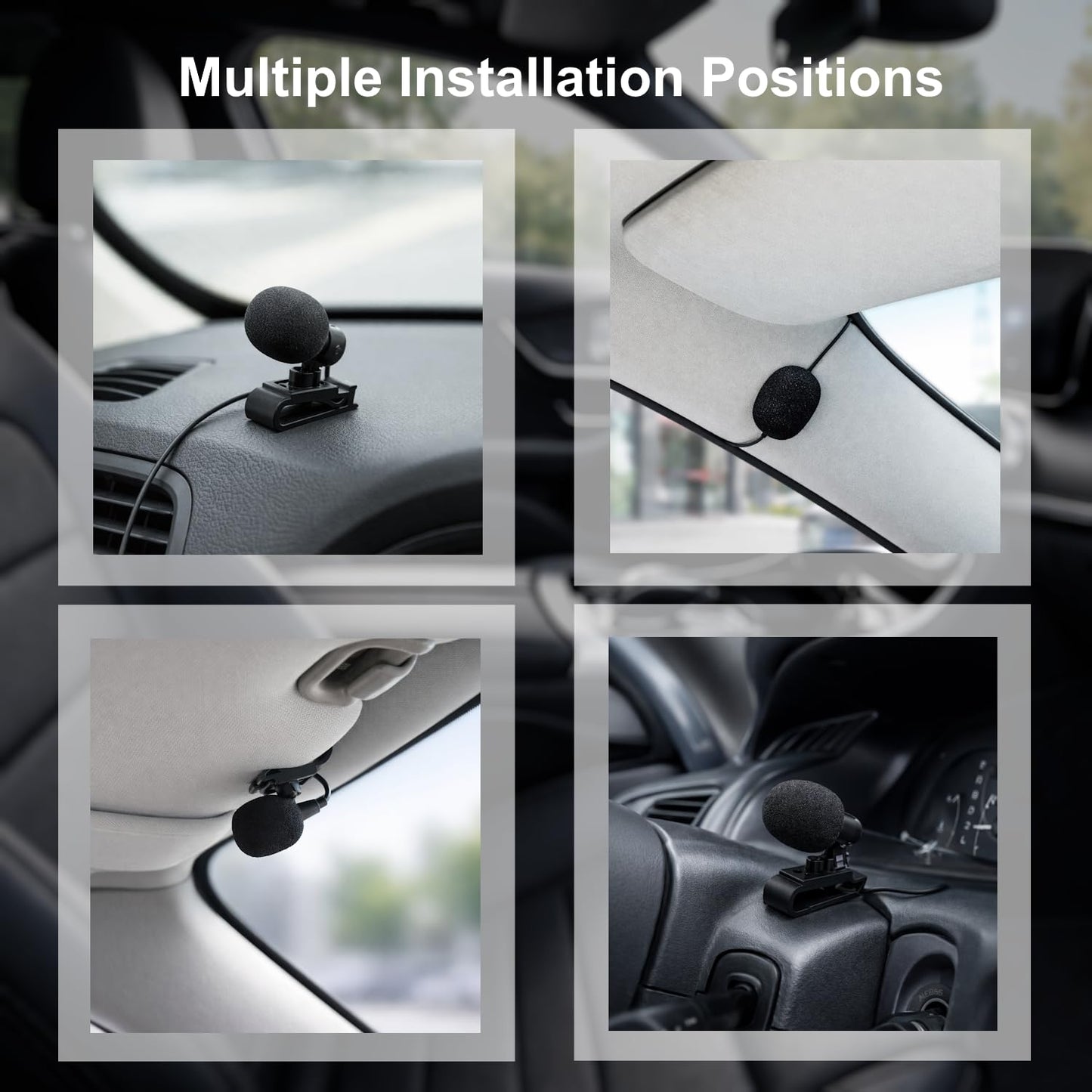 Goodsby Micrófono de 2,5 mm manos libres receptor estéreo de coche de repuesto para Pioneer AVH-270BT AVH-280BT AVH-1500NEX AVH-2550NEX AVH-X2700BS AVH-X2800BS AVH-4200NEX AVIC-8100NEX AVIC-8200NEX