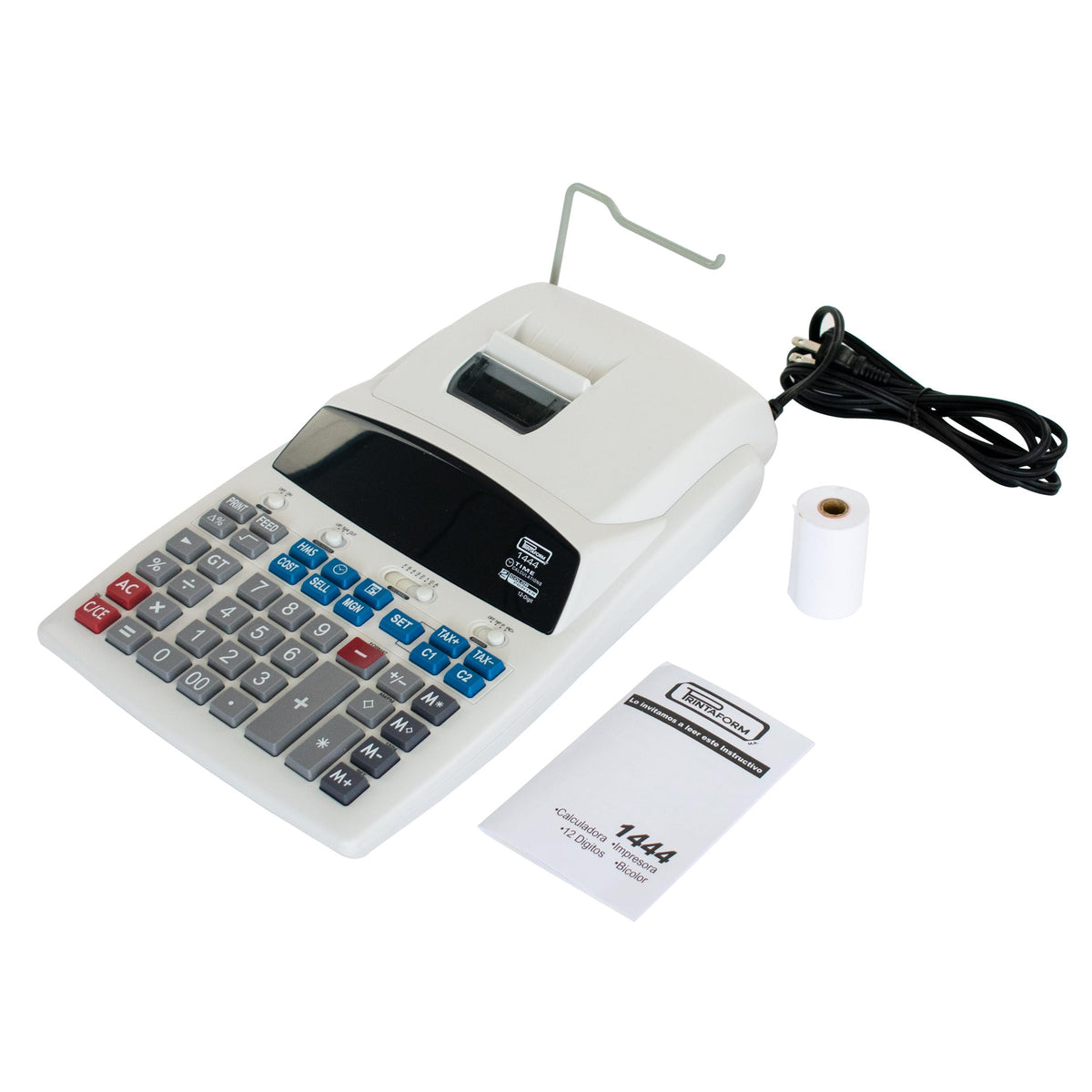 Calculadora de Escritorio Printaform Pantalla Luminosa con Impresora para Trabajo Rudo