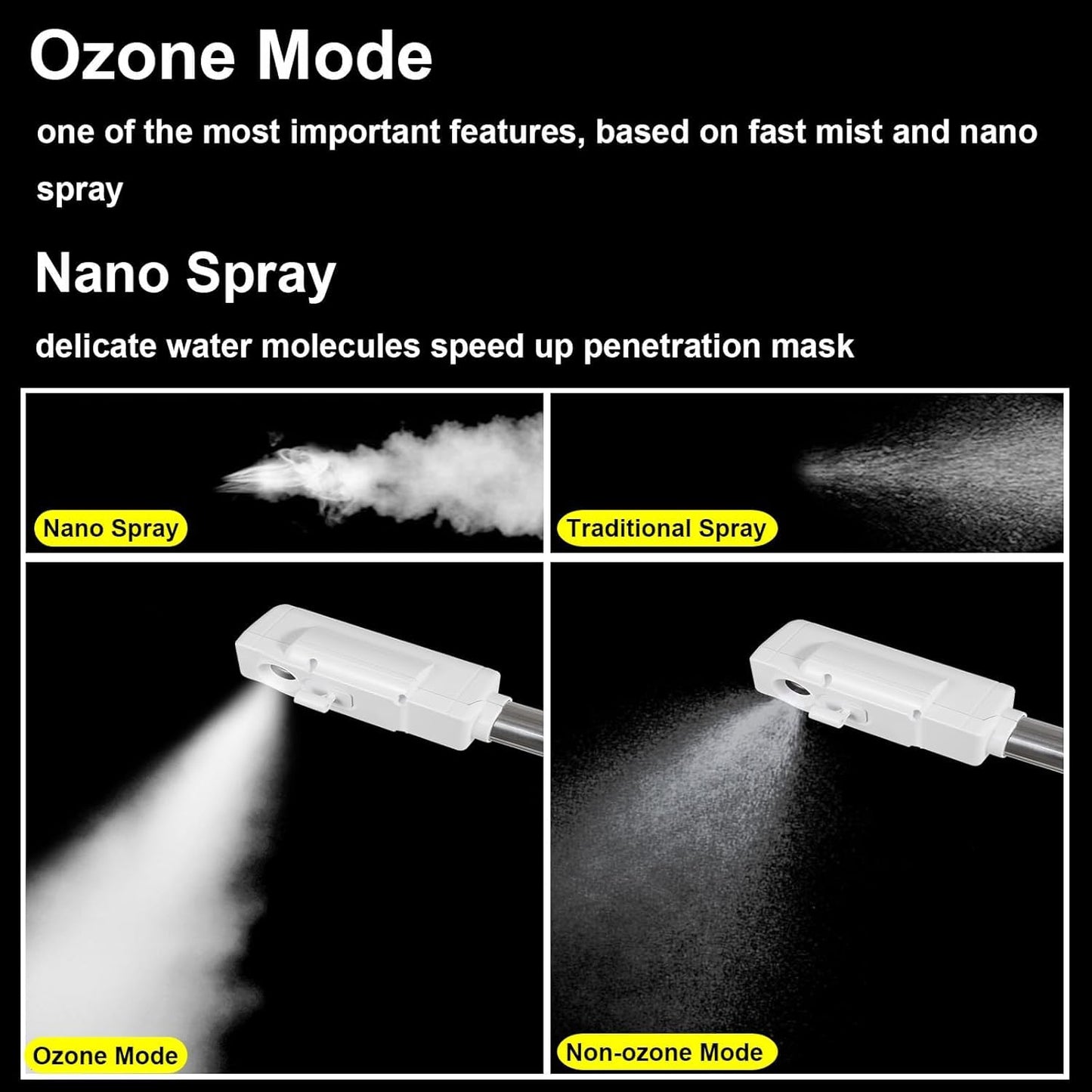 Vaporizador facial profesional, spray de niebla caliente con ozono, vaporizador facial para esteticista, máquina de vapor facial