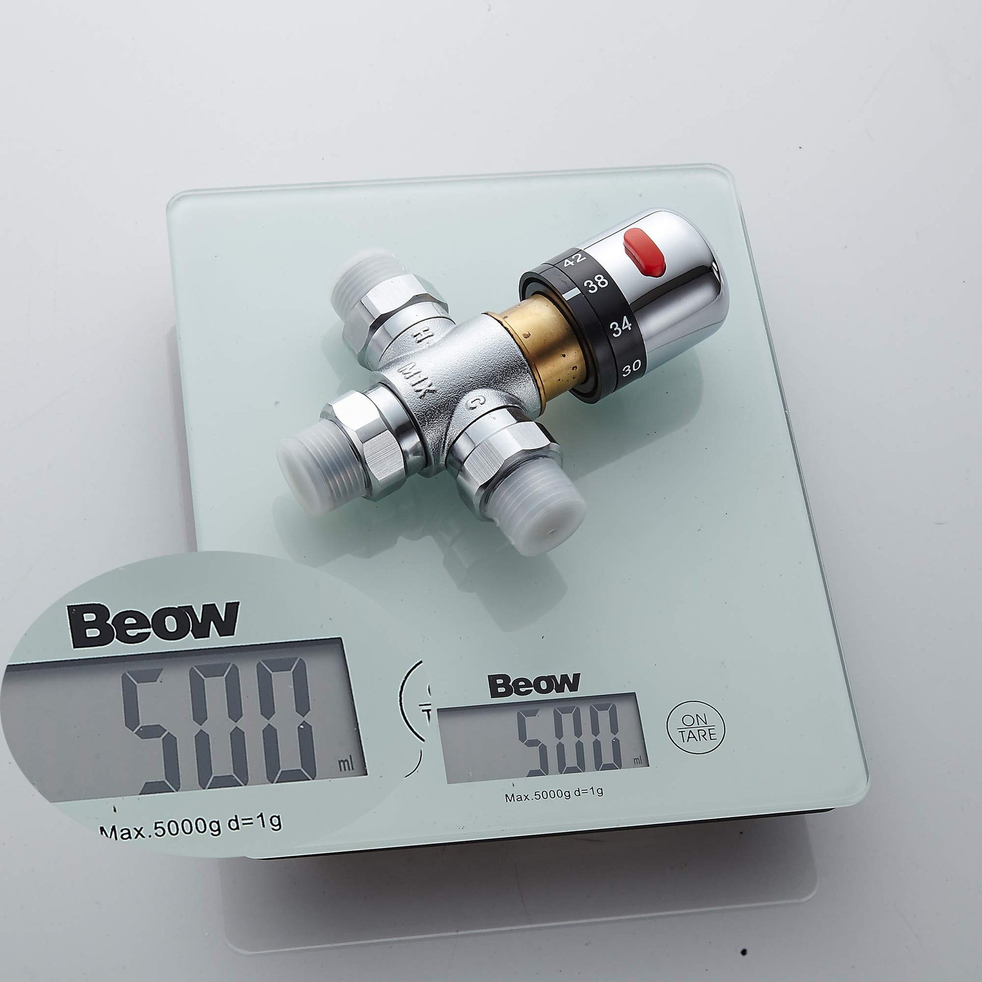 Válvula Mezcladora Termostática con Rosca G1/2 para Control de Temperatura de Ducha