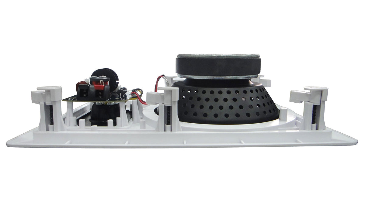 Altavoz de Techo Silver Ticket Products Negro Blanco con Tweeter Pivotante de 8 Pulgadas