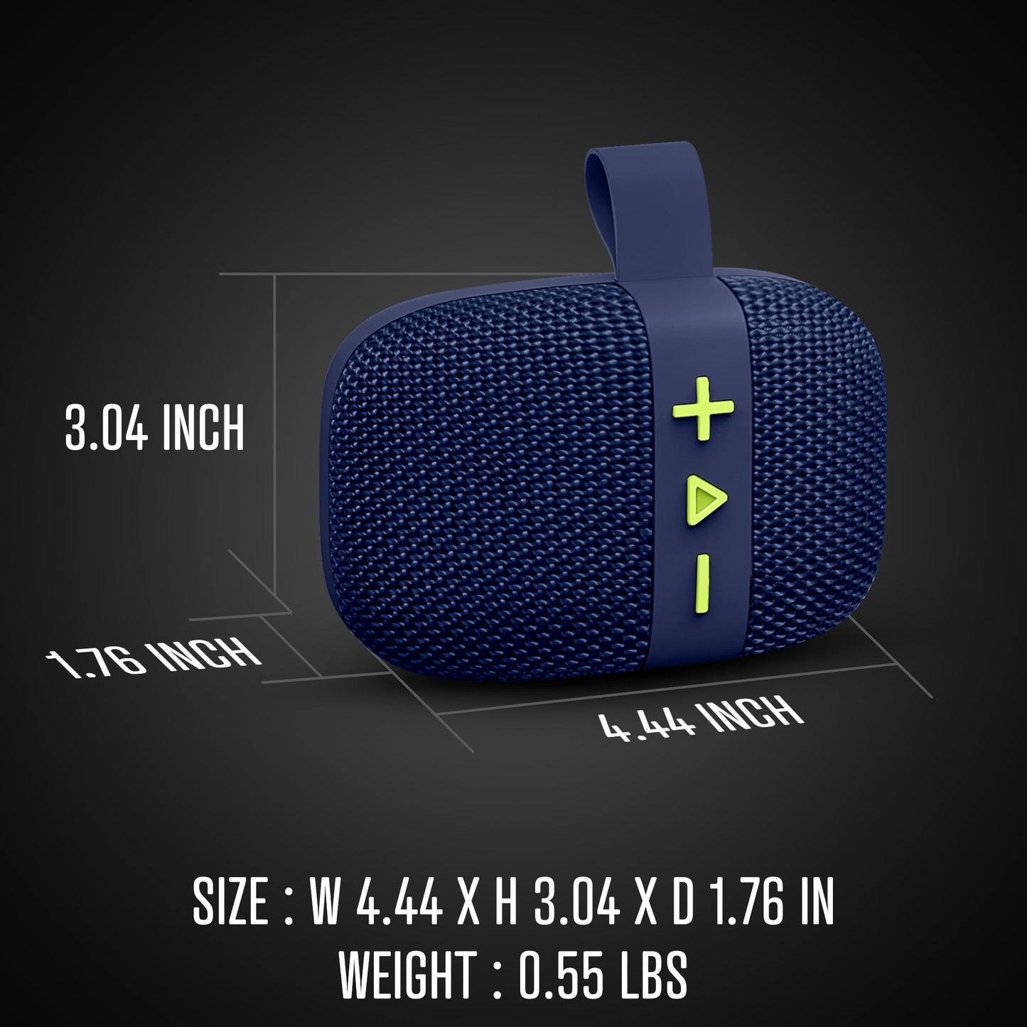 Fisher - Altavoz Bluetooth portátil, IPX5 impermeable, 10 W de potencia máxima Bluetooth estéreo con sonido HD, tiempo de reproducción 6H, BT 5.3, radio FM, electrónica inalámbrica, para piscina