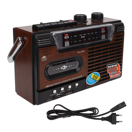 Actualice el Combo de Reproductor de CD y Casete TR621 con Control Remoto, Radio AM FM Portátil Boombox, Sonido Estéreo del Reproductor MP3, USB, Puerto TF, para la Familia