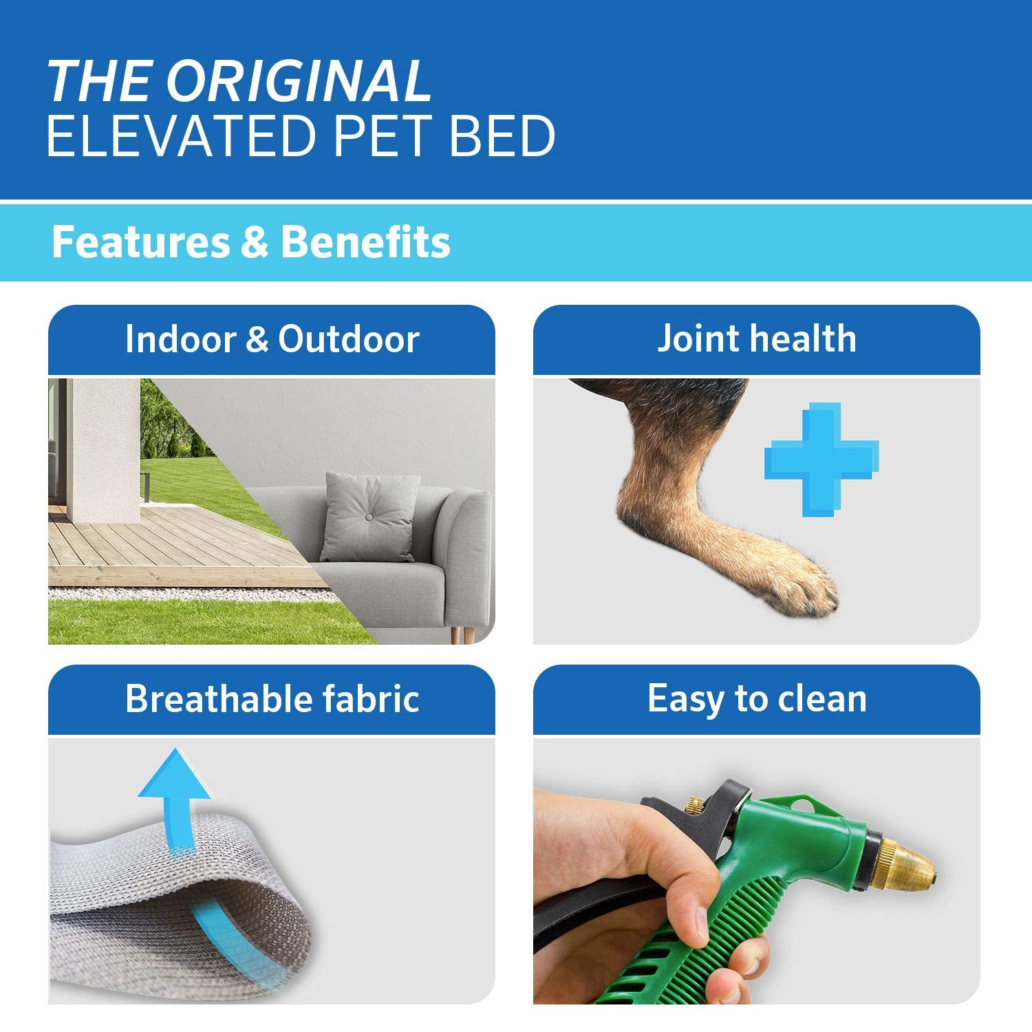 Coolaroo - Cama elevada para Mascotas