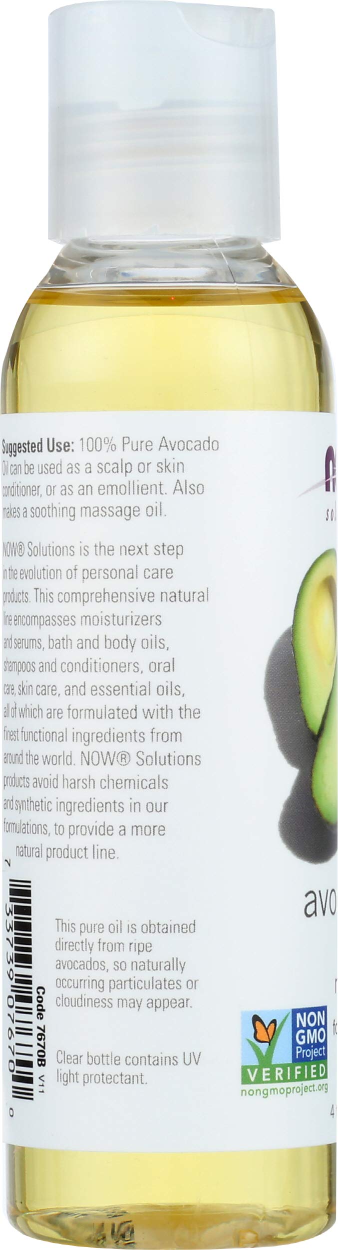 Now Foods, aceite de masaje aguacate, 4 onzas líquidas