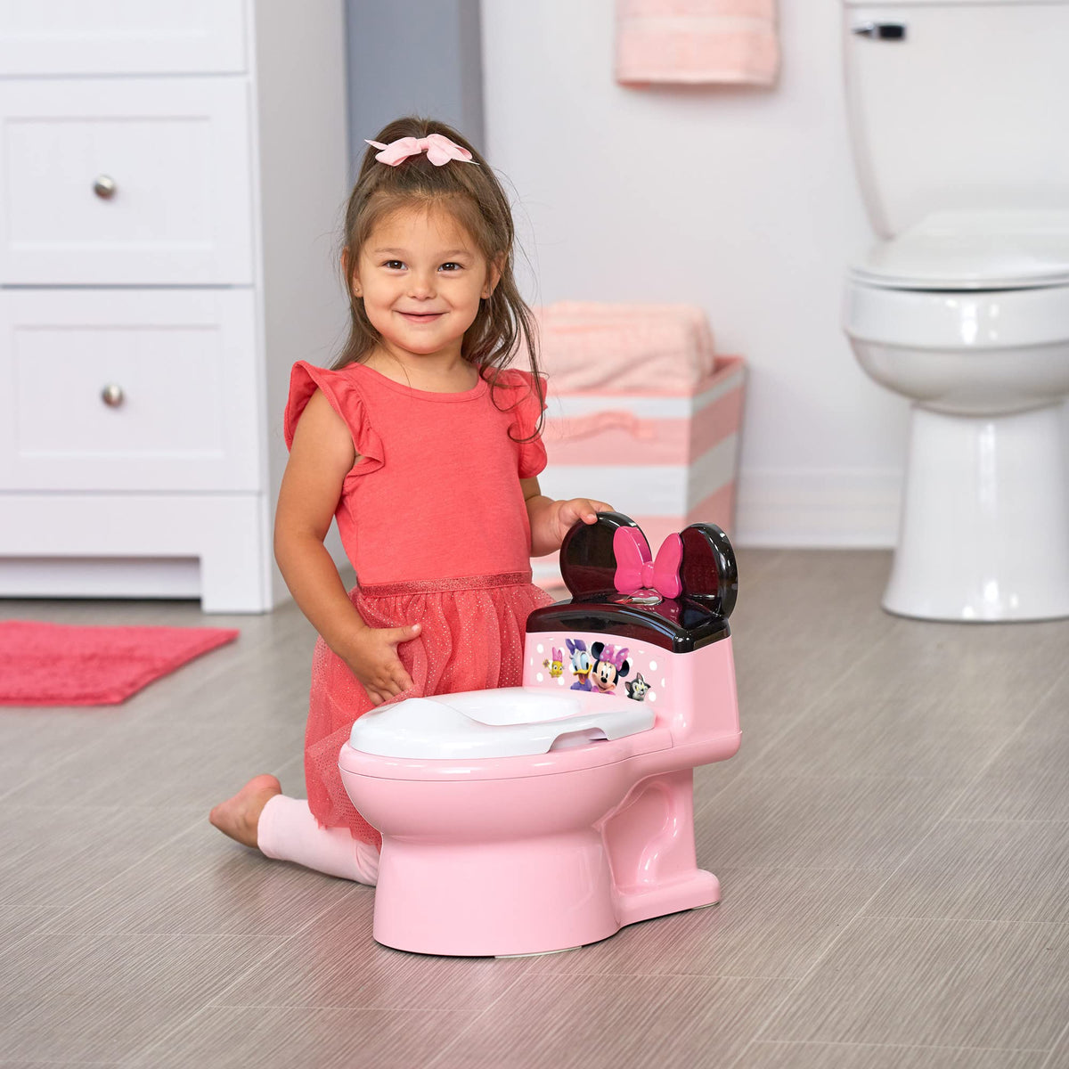 The First Years Minnie Mouse Imaginaction - Orinal y asiento de entrenamiento, color rosa