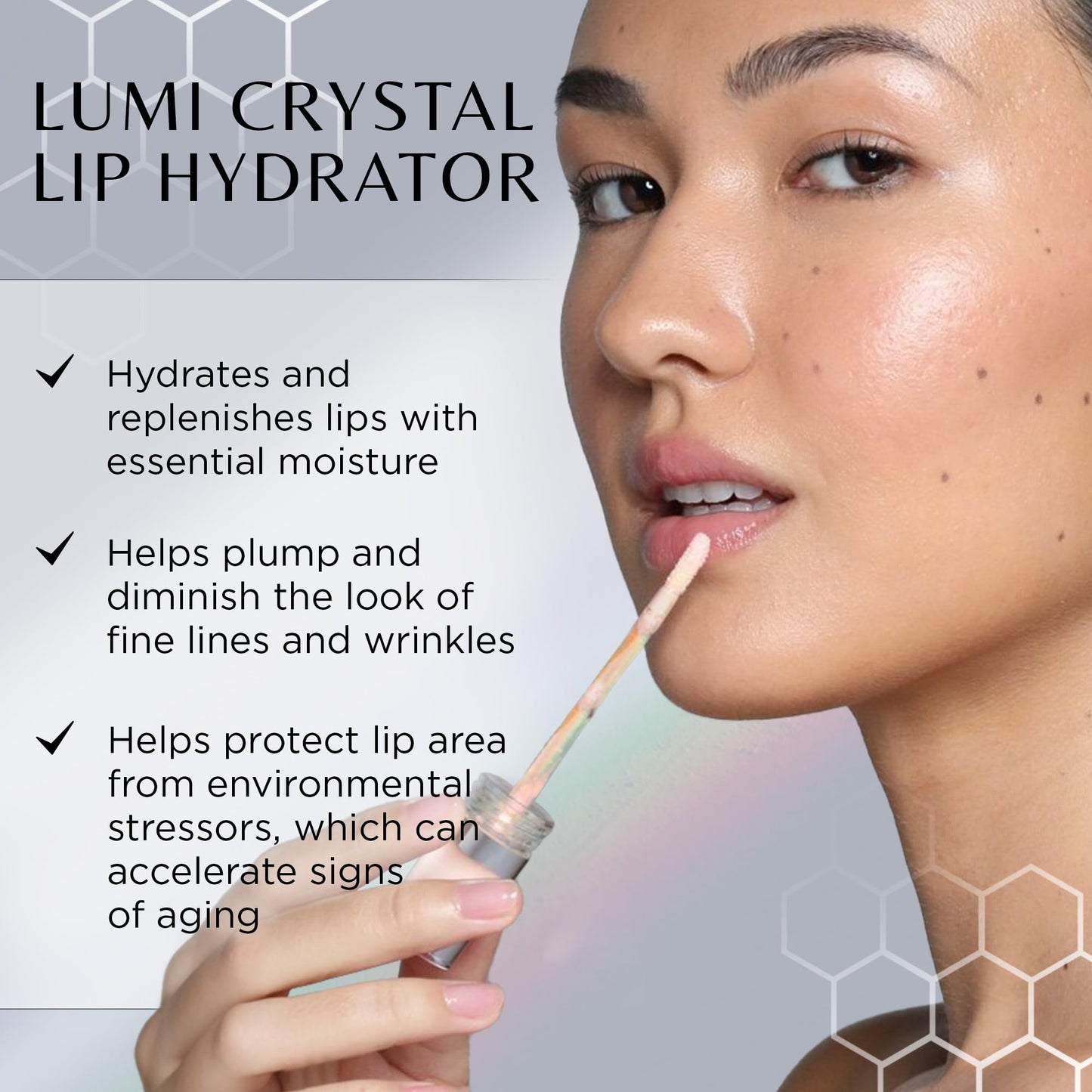 COSMEDIX Lumi Crystal Liquid Crystal Lip Hydrator, .14 Fl. Oz.