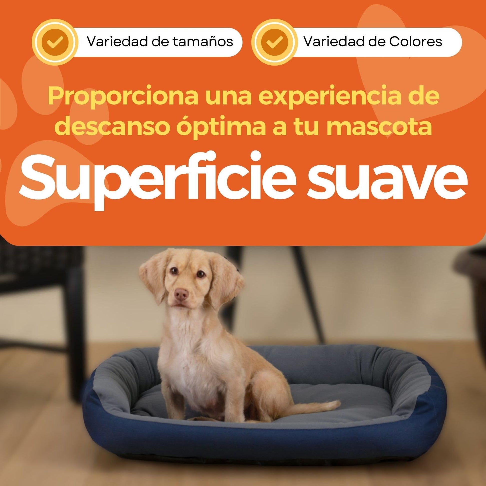 Cama para Perro PETS APPAREL HILLS Marino Gris Resistente Confortable Con Relleno Suave