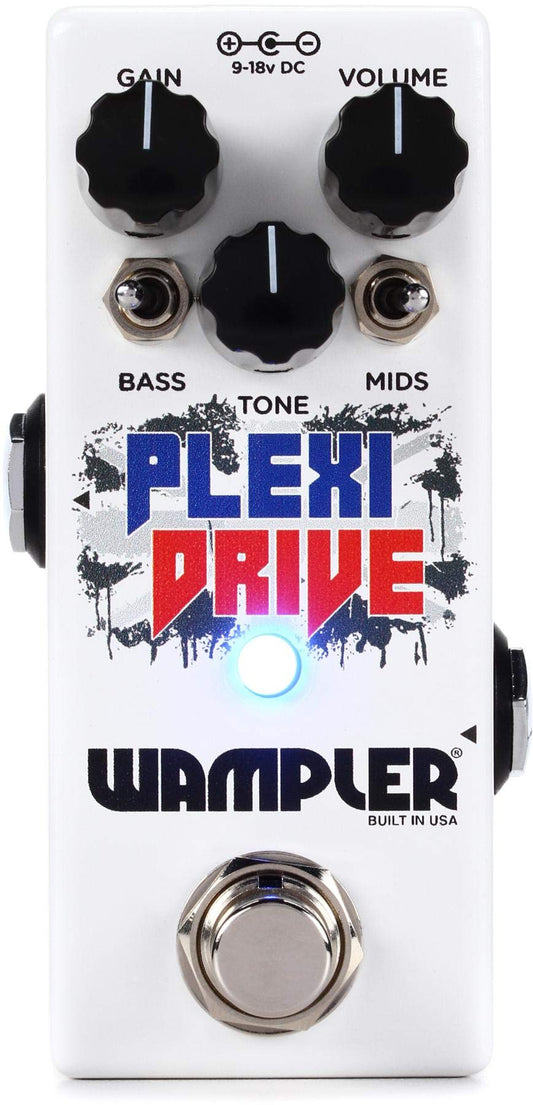 Wampler Plexi Drive Mini pedal de sobremarcha (PLEXIDRIVEMINI), color crema