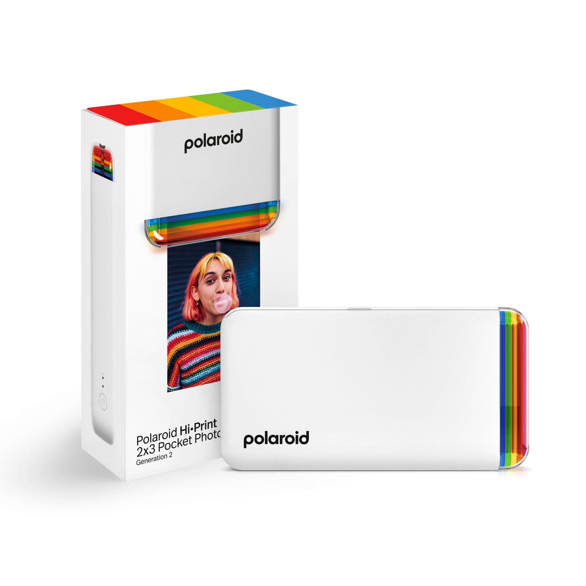 Polaroid Hi-Print - Impresora Sub de 2ª generación con conexión Bluetooth de 2 x 3 Bolsillo para Foto, Impresora Blanca Solo (9128)