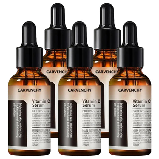 CARVENCHY Vitamin C Facial Serum Essence,Hydration, Skin Moisturized, Anti-Aging (5pcs)