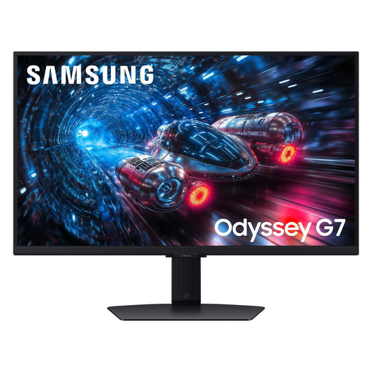 Samsung Monitor Odyssey G7 27'' 360Hz 4K UHD (3840x2160), Gaming Monitor LS27FG702ELXZX, Tiempo de Respuesta de 0.01ms (GtG), FreeSync Premium VA Panel USB-C