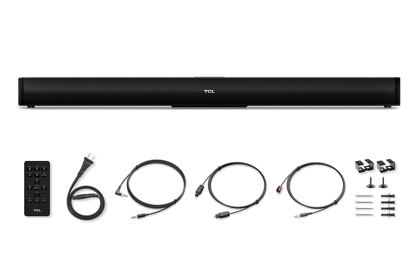 TCL Alto 5 - Barra de Sonido de Cine en casa de 2.0 Canales - Ts5000, 32 Pulgadas, Negro