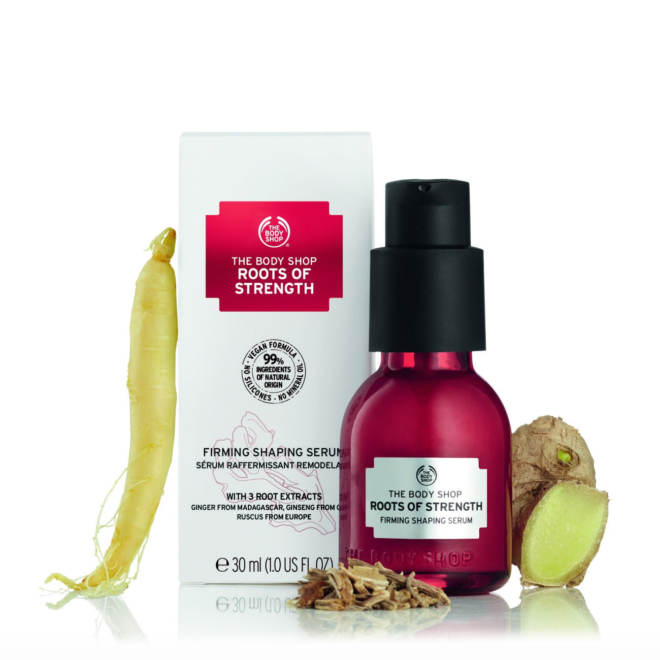 The Body Shop Roots of Strength Firming Shaping Serum, 1.0 Fluid Ounce