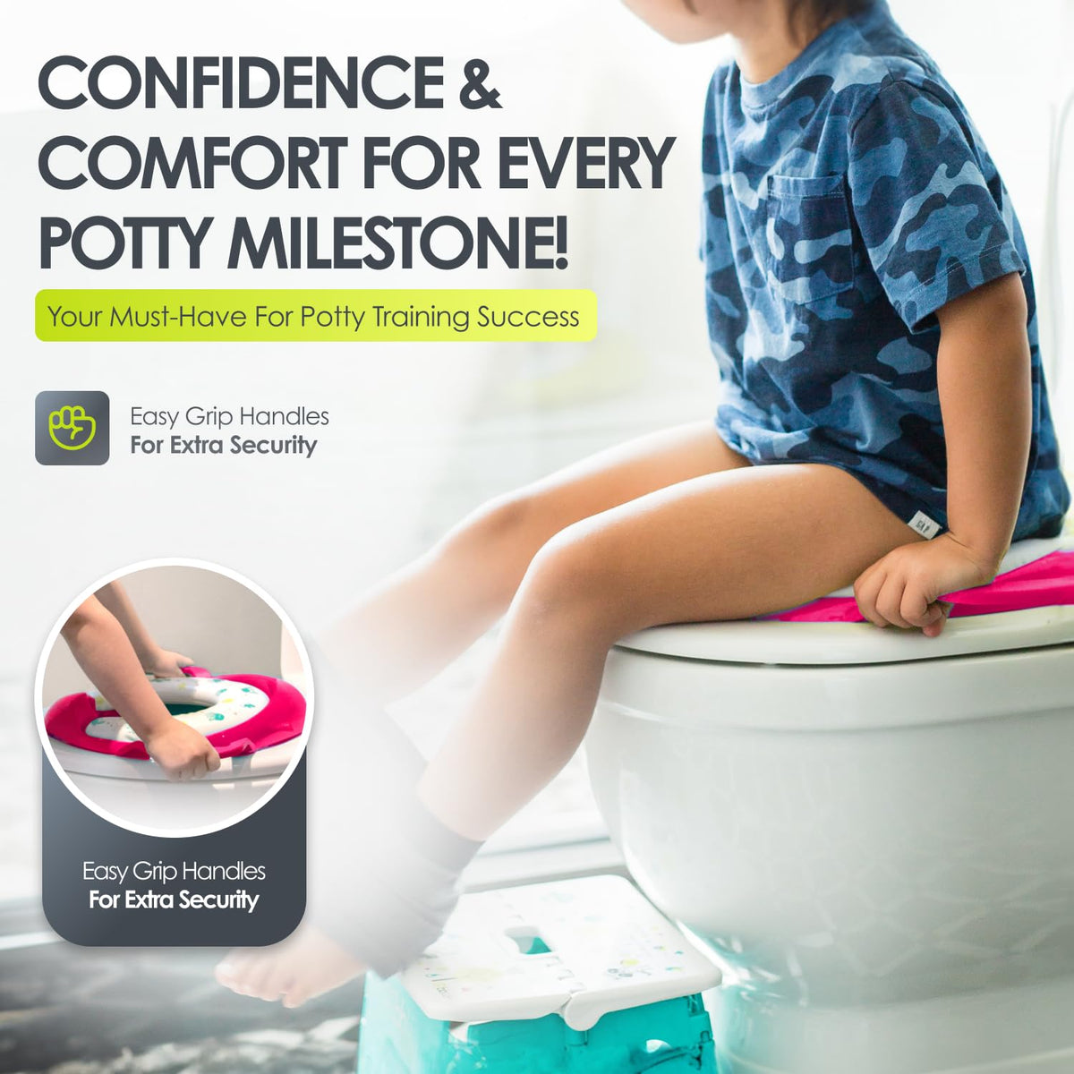 bbluv Poti asiento entrenador para baño - Pink
