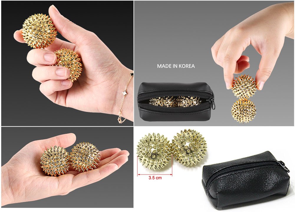 Hand Massage Ball Body Acupressure Spiky Magnetic Massage Balls