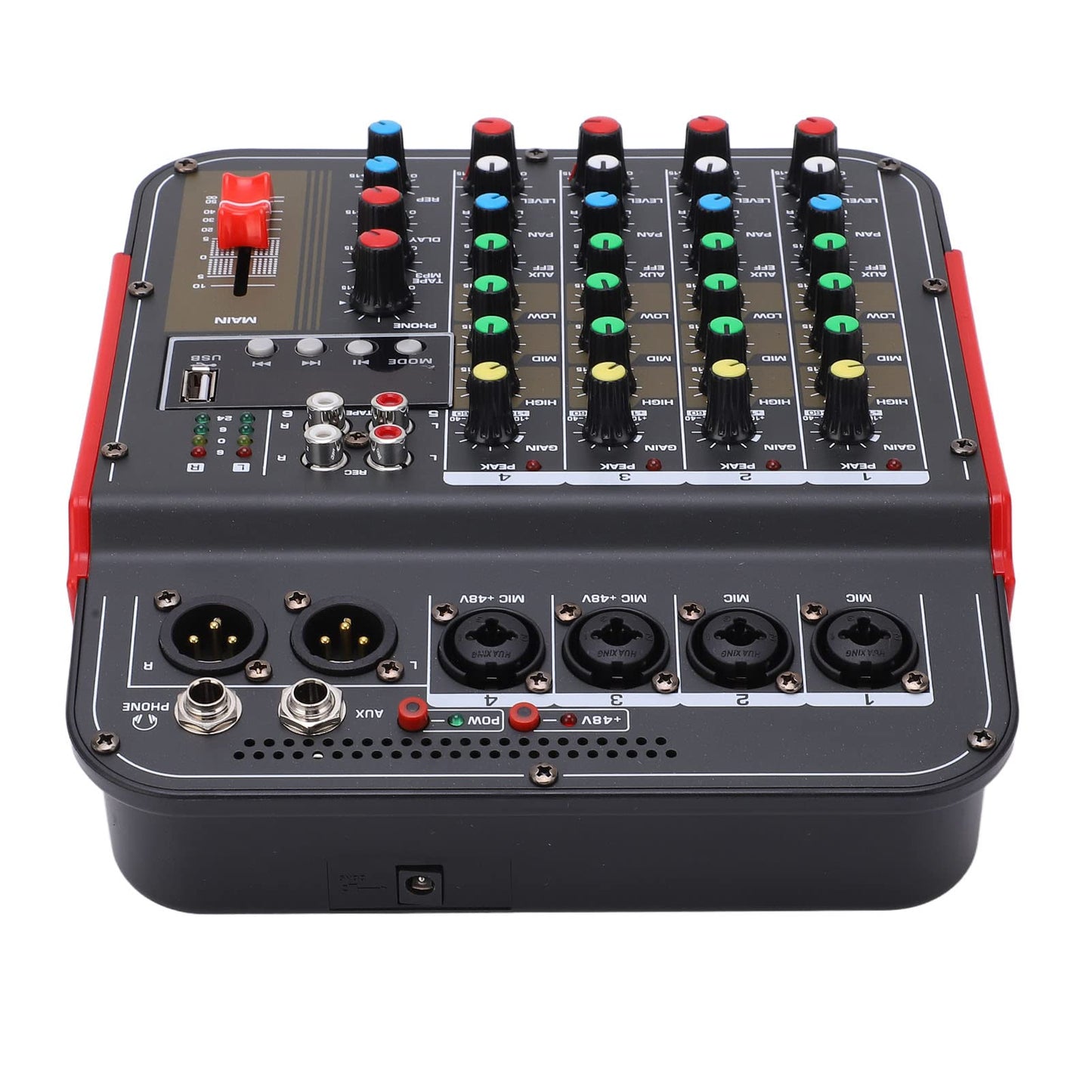 Consola Mezcladora Tgoon Negra con Control de Volumen Independiente para DJ