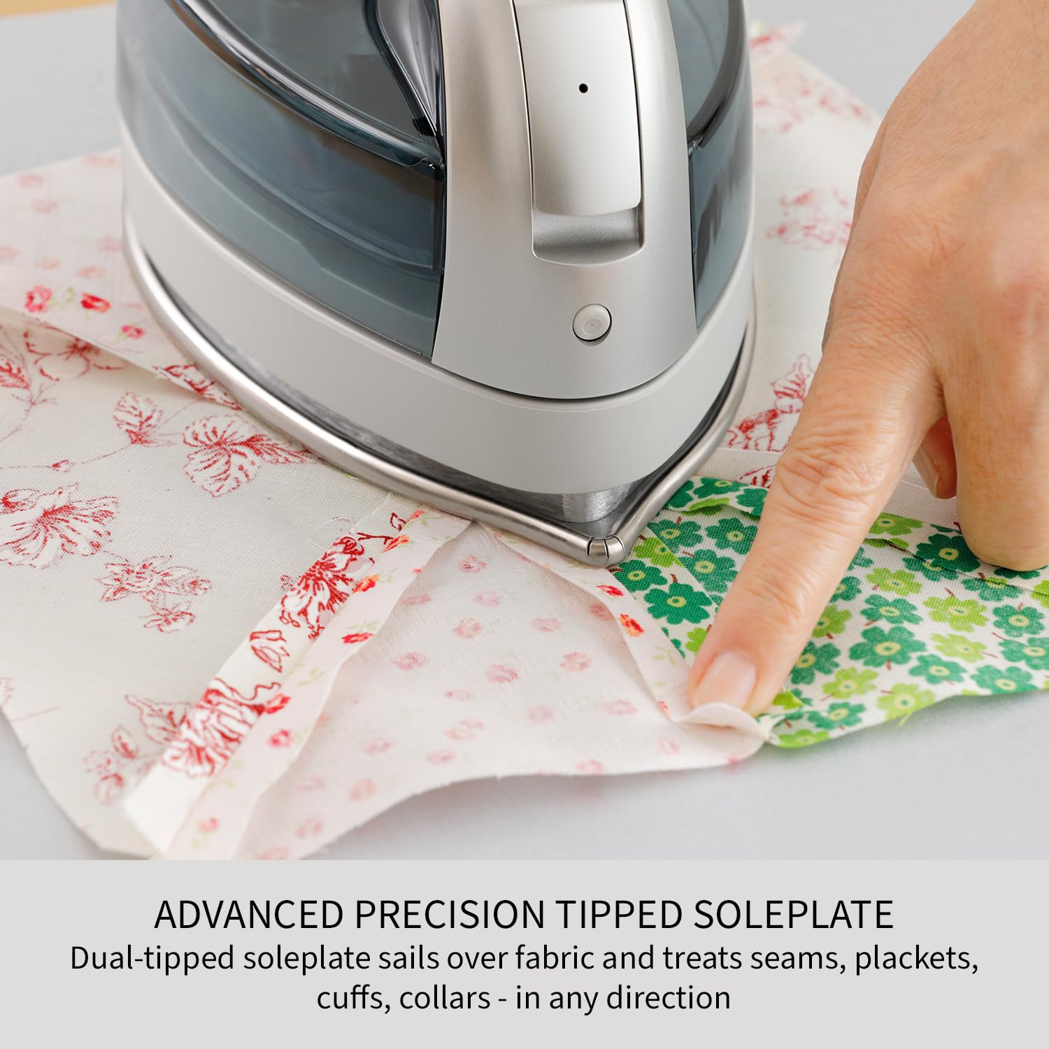 Plancha Inalámbrica Panasonic Plata 360 Grados con Puntas de Precisión y Suela de Acero Inoxidable
