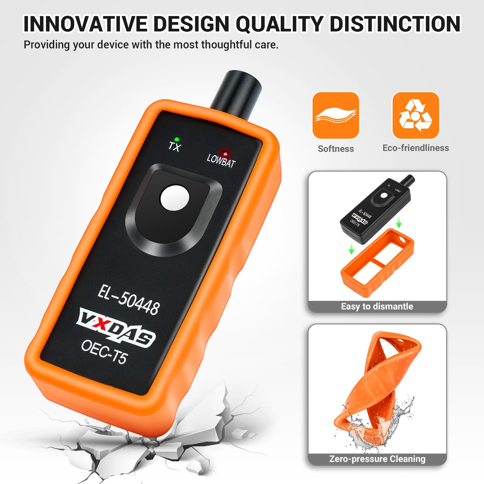 Herramienta de Reinicio TPMS VXDAS Negro Edición 2024 para Vehículos Buick Chevy Cadillac