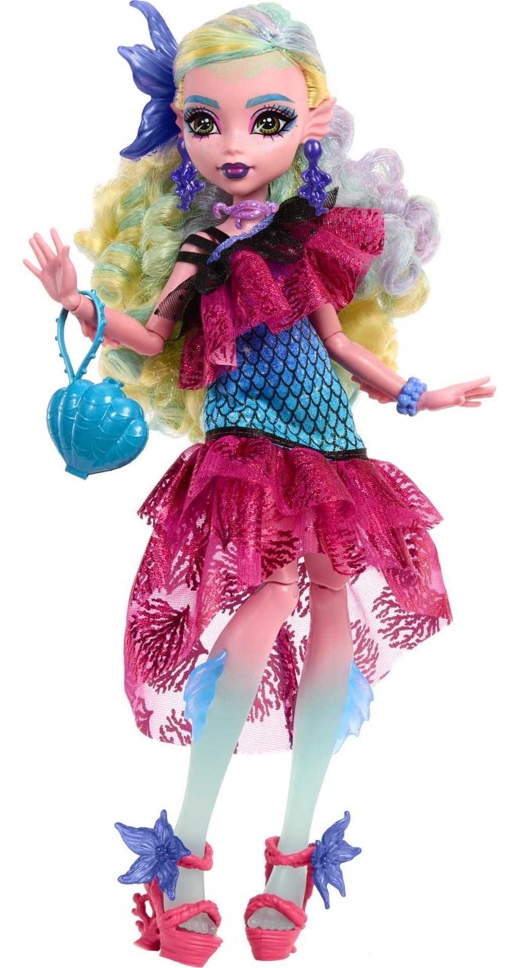 Muñeca Monster High Lagoona Fiesta Baile Monstruoso con Accesorios para Niñas