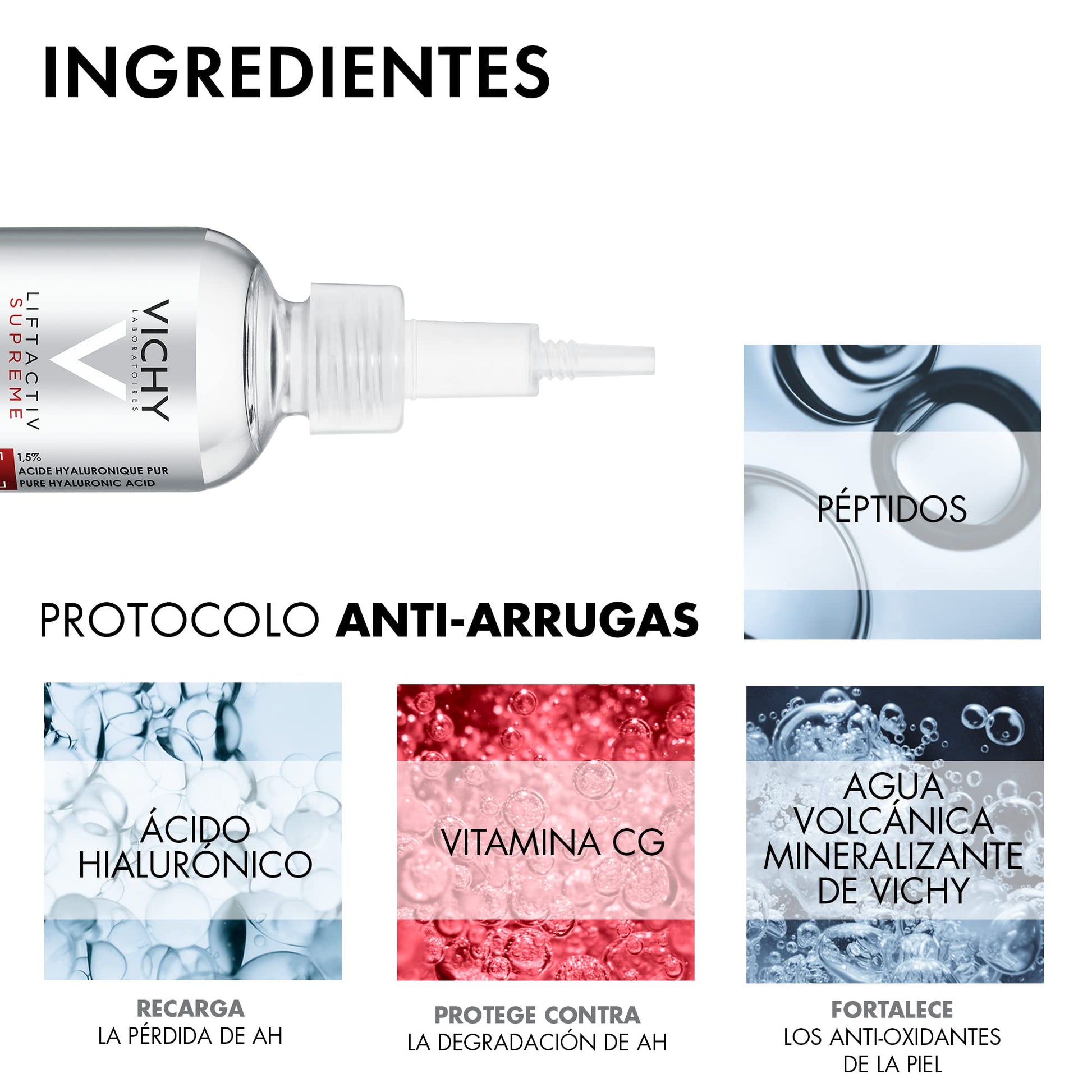 Sérum Facial Anti-arrugas HA Epidermic Filler Vichy Liftactiv Supreme 30 ml