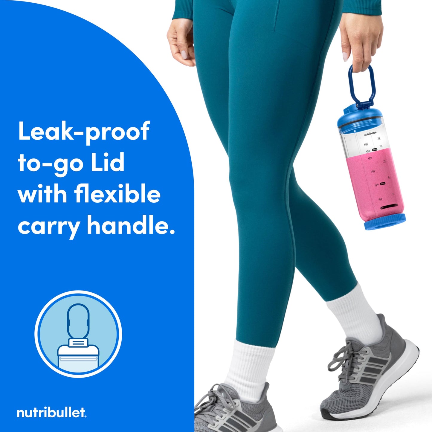 nutribullet Flex Batidora portátil NBPB50200BB, Azul zafiro