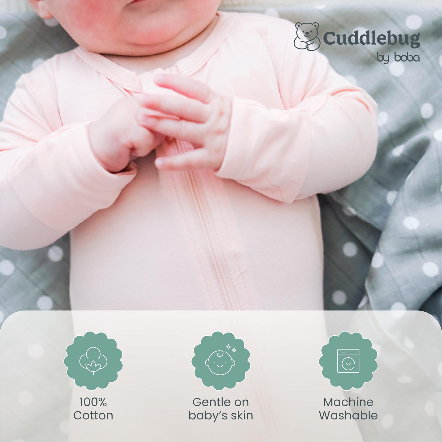Muslin Swaddle Blankets by CuddleBug - Spots n' Stripes- 4 Pack Baby Blanket for Newborns - Swaddle Blanket, Swaddle Wrap, Muslin Swaddle and Receiving Blankets