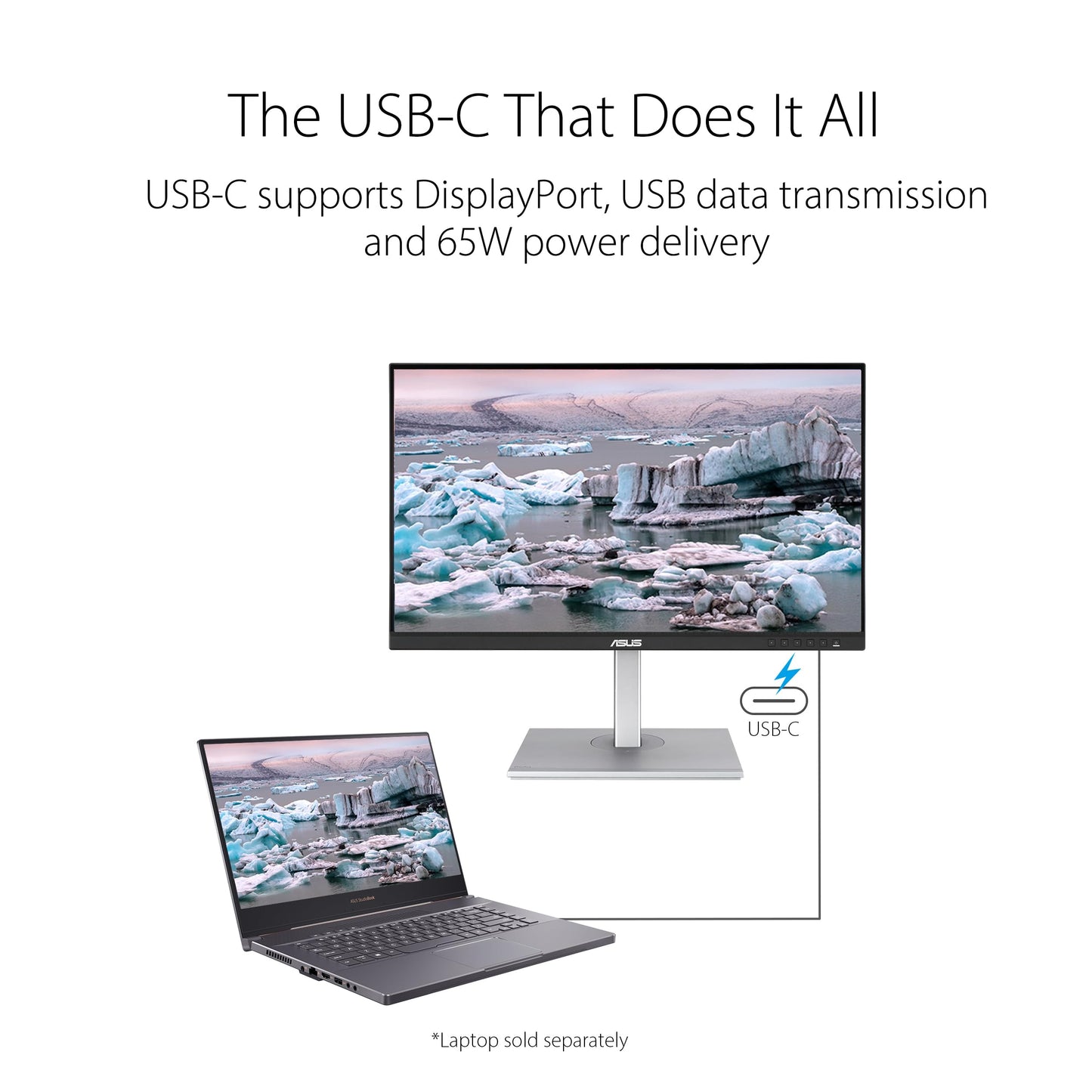 Asus Monitor Profesional 27" ProArt PA278CV, IPS, WQHD, edición de vídeo, animación, precisión de color, verificado por Calman, USB-C, DisplayPort