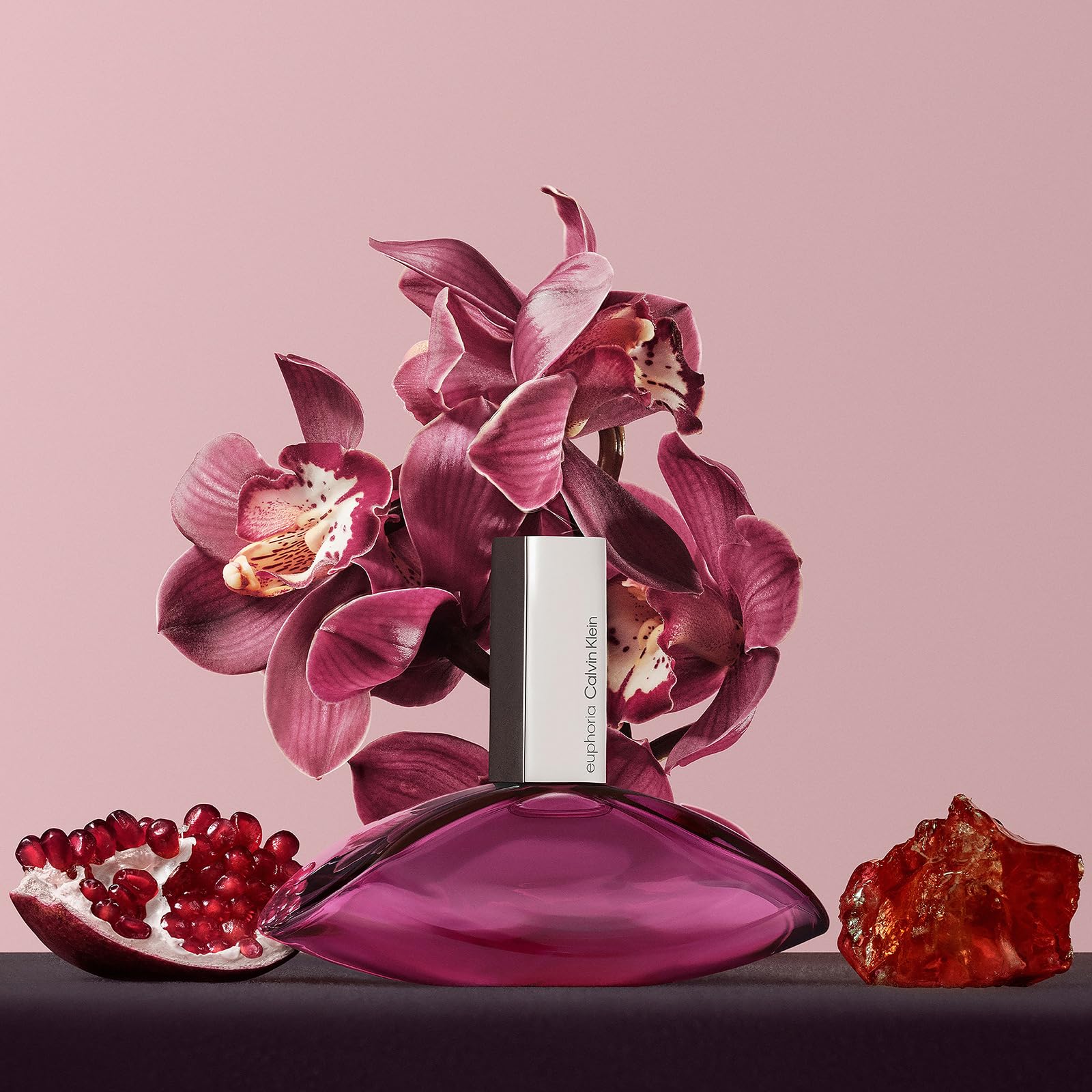 CALVIN KLEIN - Euphoria Eau de Parfum Mujer 100 ml, Fragancia Oriental Floral, Notas de Granada y Orquídea Negra, Perfume Sensual y Sofisticado, Aroma Intenso y Duradero, Colonia Original